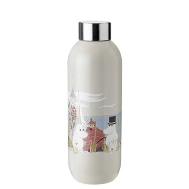 Moomin Keep Cool vandflaske 0,75 liter, Soft Sand