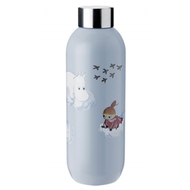 Moomin Keep Cool vandflaske 0,75 liter, Soft Cloud