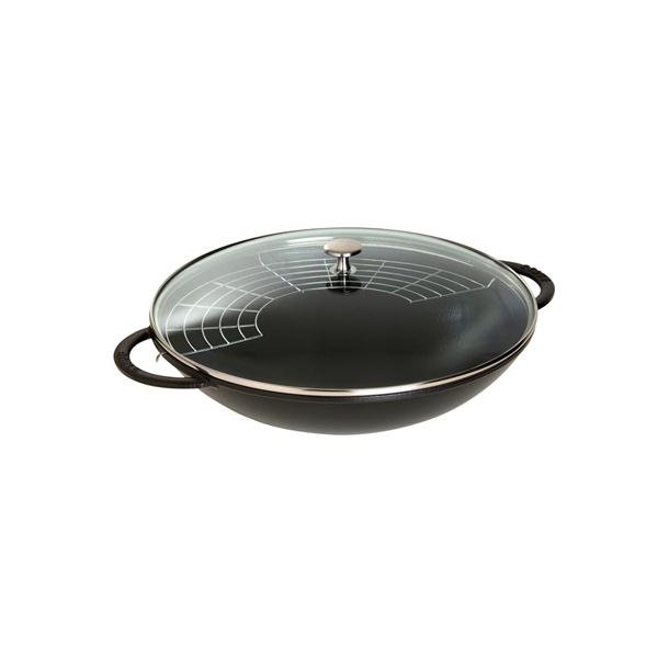 Staub wok i støbejern - Ø 37 cm / 5,7 liter - 3 farver