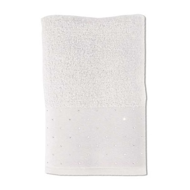 Möve Håndklæde i frotté - Swarovski all over - hvid- 3 størrelser