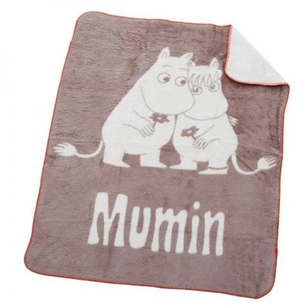 R&auml;ttStart Mumi Babytppe, Fleece, 75x100 cm - Cappuccino, rd kant