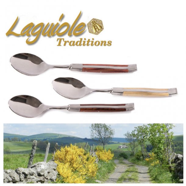 Laguiole Prestige Middagsske, 6 stk i trske - 7 varianter