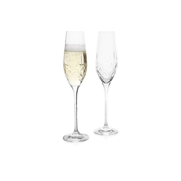 Erik Bagger XO champagneglas i krystal 2 stk. - set hos Smartclub